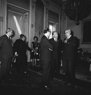 Il Presidente della Repubblica Giuseppe Saragat riceve in udienza i rappresentati dei Paesi sudamericani