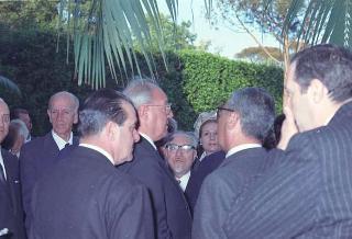 Ricevimento offerto dal Presidente della Repubblica Giuseppe Saragat nei giardini del Quirinale per il ventesimo anniversario della fondazione della Repubblica