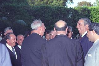 Ricevimento offerto dal Presidente della Repubblica Giuseppe Saragat nei giardini del Quirinale per il ventesimo anniversario della fondazione della Repubblica