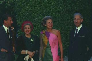 Ricevimento offerto dal Presidente della Repubblica Giuseppe Saragat nei giardini del Quirinale per il ventesimo anniversario della fondazione della Repubblica