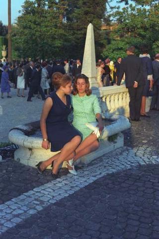 Ricevimento offerto dal Presidente della Repubblica Giuseppe Saragat nei giardini del Quirinale per il ventesimo anniversario della fondazione della Repubblica