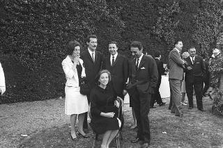 Ricevimento offerto dal Presidente della Repubblica Giuseppe Saragat nei giardini del Quirinale per il ventesimo anniversario della fondazione della Repubblica