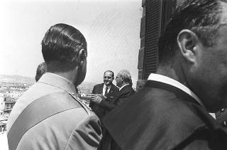 Ricevimento offerto dal Presidente della Repubblica Giuseppe Saragat nei giardini del Quirinale per il ventesimo anniversario della fondazione della Repubblica