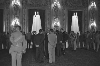 Ricevimento offerto dal Presidente della Repubblica Giuseppe Saragat nei giardini del Quirinale per il ventesimo anniversario della fondazione della Repubblica