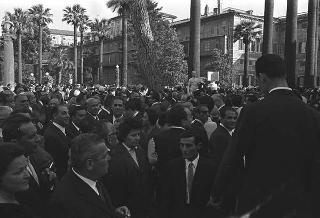Ricevimento offerto dal Presidente della Repubblica Giuseppe Saragat nei giardini del Quirinale per il ventesimo anniversario della fondazione della Repubblica