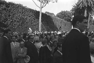 Ricevimento offerto dal Presidente della Repubblica Giuseppe Saragat nei giardini del Quirinale per il ventesimo anniversario della fondazione della Repubblica