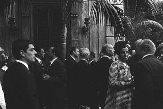 Ricevimento offerto dal Presidente della Repubblica Giuseppe Saragat nei giardini del Quirinale per il ventesimo anniversario della fondazione della Repubblica