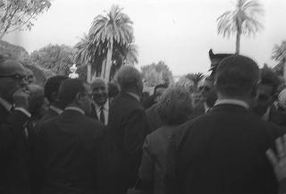Ricevimento offerto dal Presidente della Repubblica Giuseppe Saragat nei giardini del Quirinale per il ventesimo anniversario della fondazione della Repubblica
