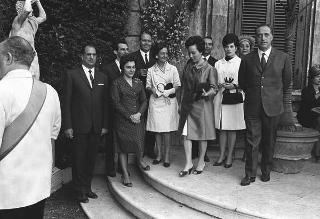 Ricevimento offerto dal Presidente della Repubblica Giuseppe Saragat nei giardini del Quirinale per il ventesimo anniversario della fondazione della Repubblica