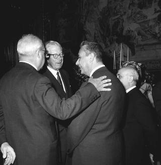 Colazione offerta dal Presidente della Repubblica Giuseppe Saragat  in onore di Sua Maestà Re Gustavo Adolfo di Svezia in occasione della sua visita ufficiale