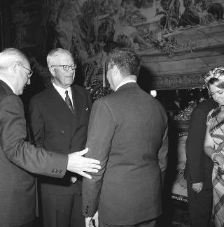 Colazione offerta dal Presidente della Repubblica Giuseppe Saragat  in onore di Sua Maestà Re Gustavo Adolfo di Svezia in occasione della sua visita ufficiale