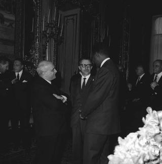 Colazione offerta Presidente della Repubblica Giuseppe Saragat in onore del Presidente della Repubblica Somala Aden Abdulla Osman