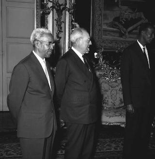 Colazione offerta Presidente della Repubblica Giuseppe Saragat in onore del Presidente della Repubblica Somala Aden Abdulla Osman