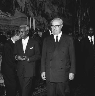 Colazione offerta Presidente della Repubblica Giuseppe Saragat in onore del Presidente della Repubblica Somala Aden Abdulla Osman