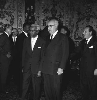 Colazione offerta Presidente della Repubblica Giuseppe Saragat in onore del Presidente della Repubblica Somala Aden Abdulla Osman