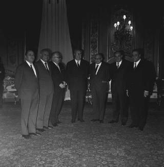 Udienza con il Presidente della Repubblica Giuseppe Saragat  con una delegazione dei partecipanti al Congresso Costituente del nuovo Partito PSI-PSDI
