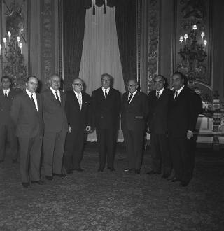 Udienza con il Presidente della Repubblica Giuseppe Saragat  con una delegazione dei partecipanti al Congresso Costituente del nuovo Partito PSI-PSDI