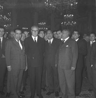 Udienza con il Presidente della Repubblica Giuseppe Saragat  con una delegazione dei partecipanti al Congresso Costituente del nuovo Partito PSI-PSDI