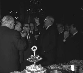 Udienza con il Presidente della Repubblica Giuseppe Saragat  con una delegazione dei partecipanti al Congresso Costituente del nuovo Partito PSI-PSDI