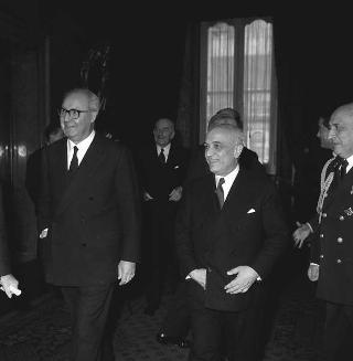 Presentazione degli auguri da parte del Corpo Diplomatico al Presidente della Repubblica Giuseppe Saragat