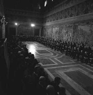 Presentazione degli auguri da parte del Corpo Diplomatico al Presidente della Repubblica Giuseppe Saragat