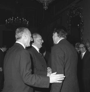 Ricevimento offerto dal Presidente della Repubblica Giuseppe Saragat in onore della visita ufficiale di Sir Harold Wilson, Primo Ministro del Regno Unito di Gran Bretagna ed Irlanda del Nord