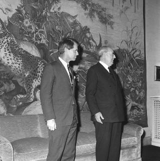 Colloquio del Presidente della Repubblica Giuseppe Saragat con il sen. Robert Kennedy