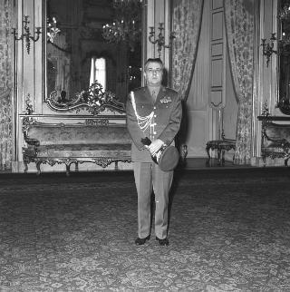 Visita al Palazzo del Quirinale degli allievi dell'Accademia navale di Livorno e udienza con il Presidente della Repubblica Giuseppe Saragat
