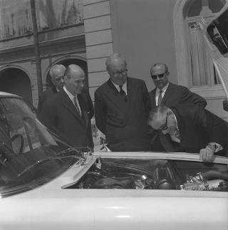 Presentazione al Quirinale della nuova vettura Lancia "Flavia"