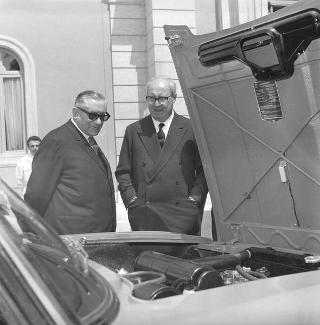 Presentazione al Quirinale della nuova vettura Lancia "Flavia"