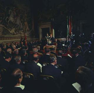 Visita privata del Presidente della Repubblica Francese Charles De Gaulle per la cerimonia in Campidoglio nel X anniversario della firma dei Trattati istitutivi della CEE