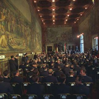 Visita privata del Presidente della Repubblica Francese Charles De Gaulle per la cerimonia in Campidoglio nel X anniversario della firma dei Trattati istitutivi della CEE