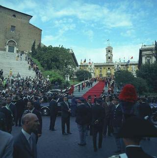 Visita privata del Presidente della Repubblica Francese Charles De Gaulle per la cerimonia in Campidoglio nel X anniversario della firma dei Trattati istitutivi della CEE
