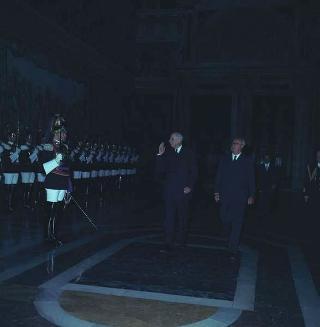 Visita privata del Presidente della Repubblica Francese Charles De Gaulle per la cerimonia in Campidoglio nel X anniversario della firma dei Trattati istitutivi della CEE