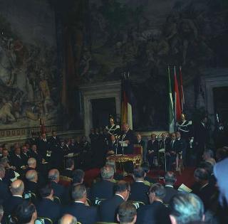 Visita privata del Presidente della Repubblica Francese Charles De Gaulle per la cerimonia in Campidoglio nel X anniversario della firma dei Trattati istitutivi della CEE