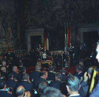 Visita privata del Presidente della Repubblica Francese Charles De Gaulle per la cerimonia in Campidoglio nel X anniversario della firma dei Trattati istitutivi della CEE