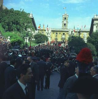 Visita privata del Presidente della Repubblica Francese Charles De Gaulle per la cerimonia in Campidoglio nel X anniversario della firma dei Trattati istitutivi della CEE
