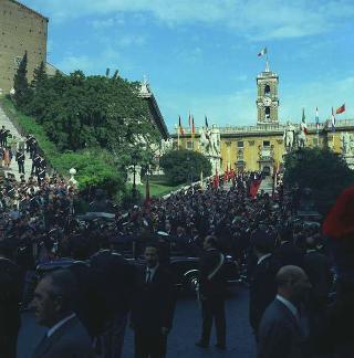 Visita privata del Presidente della Repubblica Francese Charles De Gaulle per la cerimonia in Campidoglio nel X anniversario della firma dei Trattati istitutivi della CEE
