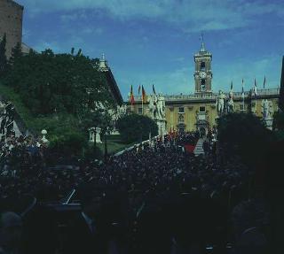 Visita privata del Presidente della Repubblica Francese Charles De Gaulle per la cerimonia in Campidoglio nel X anniversario della firma dei Trattati istitutivi della CEE