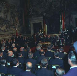 Visita privata del Presidente della Repubblica Francese Charles De Gaulle per la cerimonia in Campidoglio nel X anniversario della firma dei Trattati istitutivi della CEE