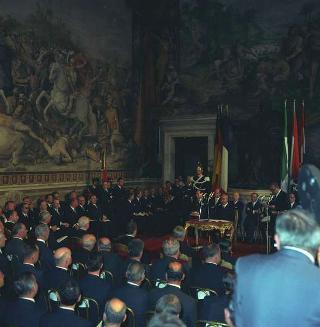 Visita privata del Presidente della Repubblica Francese Charles De Gaulle per la cerimonia in Campidoglio nel X anniversario della firma dei Trattati istitutivi della CEE