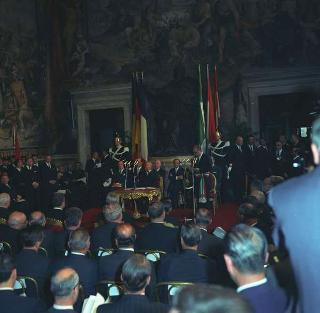Visita privata del Presidente della Repubblica Francese Charles De Gaulle per la cerimonia in Campidoglio nel X anniversario della firma dei Trattati istitutivi della CEE
