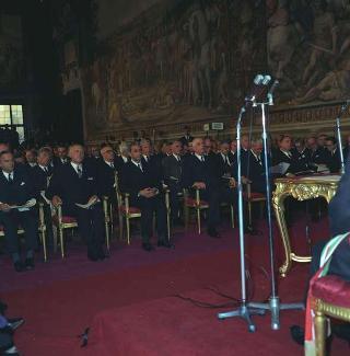 Visita privata del Presidente della Repubblica Francese Charles De Gaulle per la cerimonia in Campidoglio nel X anniversario della firma dei Trattati istitutivi della CEE