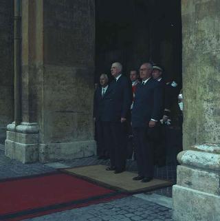 Visita privata del Presidente della Repubblica Francese Charles De Gaulle per la cerimonia in Campidoglio nel X anniversario della firma dei Trattati istitutivi della CEE