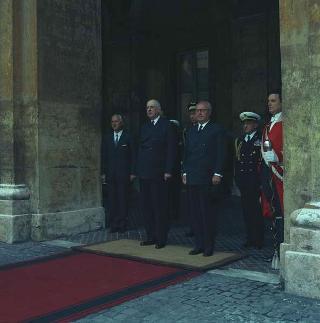 Visita privata del Presidente della Repubblica Francese Charles De Gaulle per la cerimonia in Campidoglio nel X anniversario della firma dei Trattati istitutivi della CEE