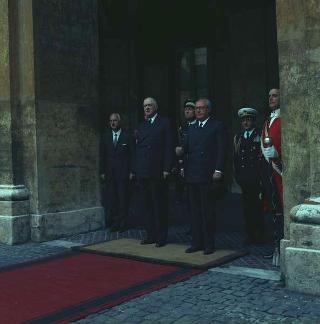 Visita privata del Presidente della Repubblica Francese Charles De Gaulle per la cerimonia in Campidoglio nel X anniversario della firma dei Trattati istitutivi della CEE