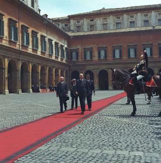 Visita privata del Presidente della Repubblica Francese Charles De Gaulle per la cerimonia in Campidoglio nel X anniversario della firma dei Trattati istitutivi della CEE