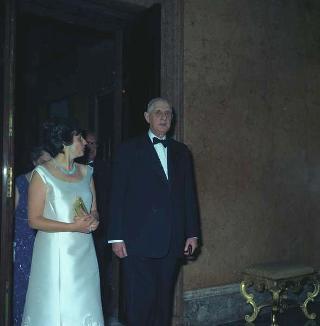 Visita privata del Presidente della Repubblica Francese Charles De Gaulle per la cerimonia in Campidoglio nel X anniversario della firma dei Trattati istitutivi della CEE