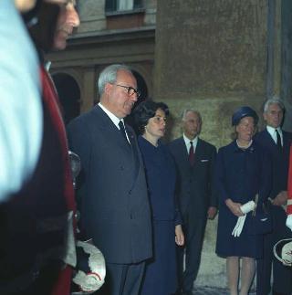 Visita privata del Presidente della Repubblica Francese Charles De Gaulle per la cerimonia in Campidoglio nel X anniversario della firma dei Trattati istitutivi della CEE