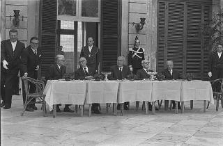 Ricevimento offerto dal Presidente della Repubblica Giuseppe Saragat al Corpo diplomatico per la Festa della Repubblica